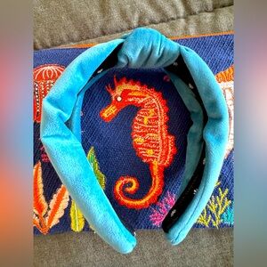 NWOT Lele Sadoughi neon blue headband